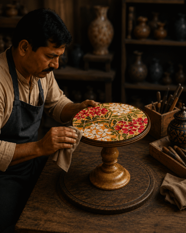 wooden_epoxy_cake_stand_final_finishing wooden_epoxy_cake_stand_final_finishing